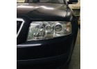 Замена штатных линз Skoda SuperB на биксеноновые линзы Hella 3R Standart 